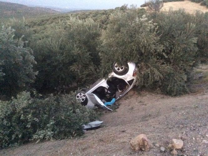 Estado en el que ha quedado el vehículo (BOMBEROS LOJA)