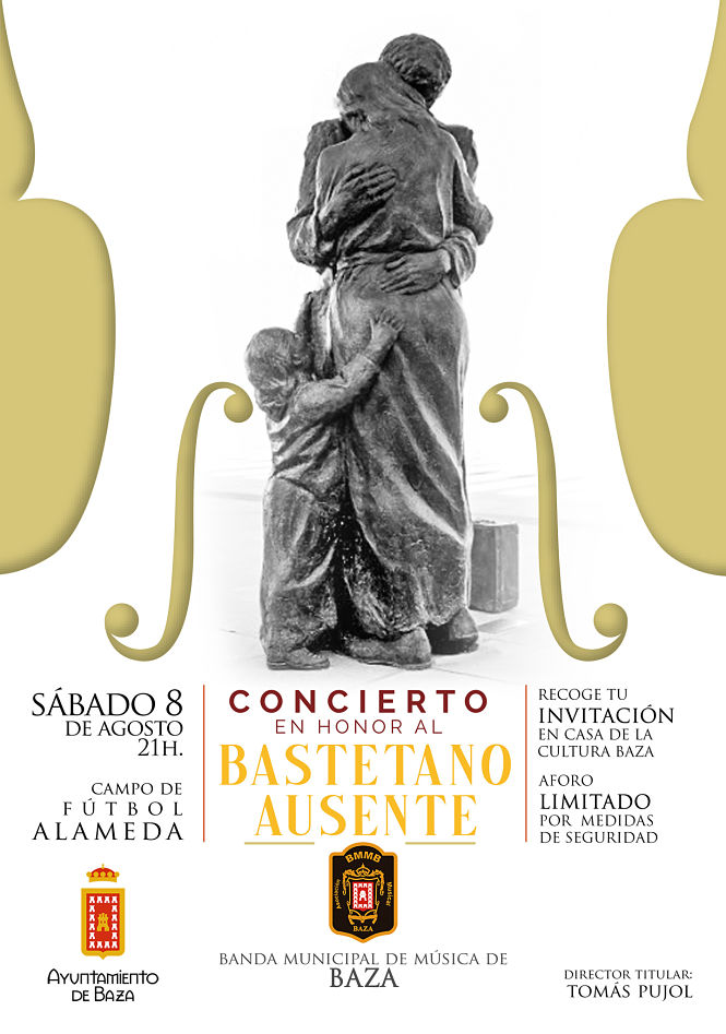 Cartel del certamen `Bastetano Ausente` (AYTO. BAZA) 