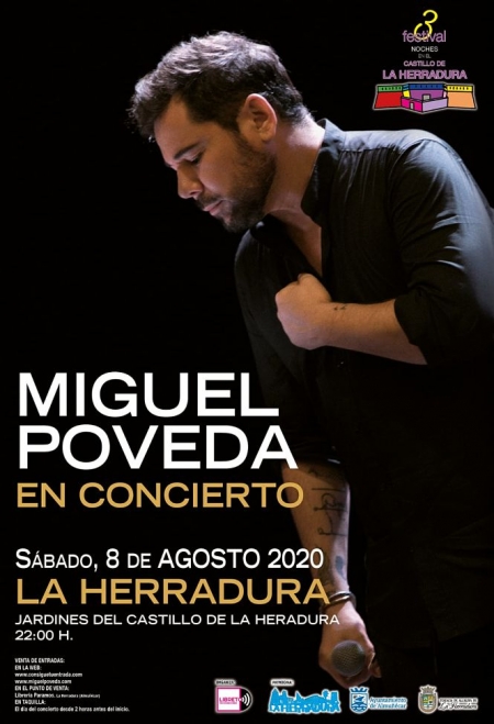 Cartel del concierto de Miguel Poveda (AYTO. ALMUÑECAR) 