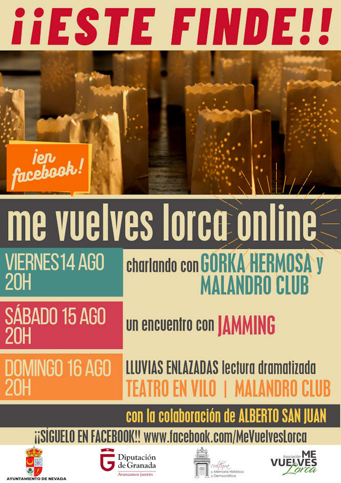 Cartel del Festival `Me Vuelves Lorca` (DIPUTACIÓN) 