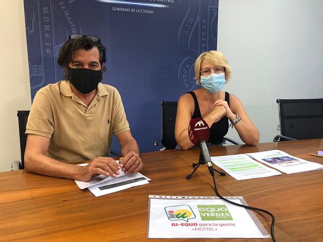 Inma Omiste y José Lorente, miembros de IU-Equo en Motril (IU-EQUO) 