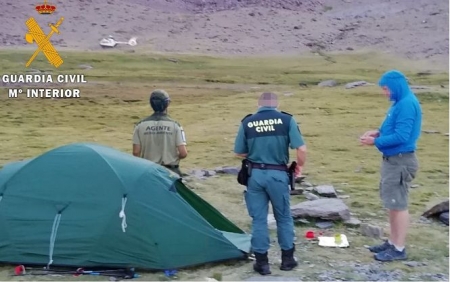 Refuerzo de las tareas para evitar acampadas en Sierra Nevada (GUARDIA CIVIL) 