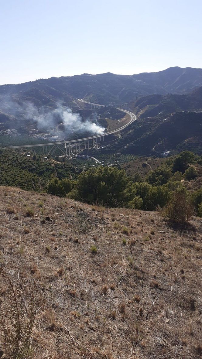 Lugar donde se ha producido el incendio (INFOCA)