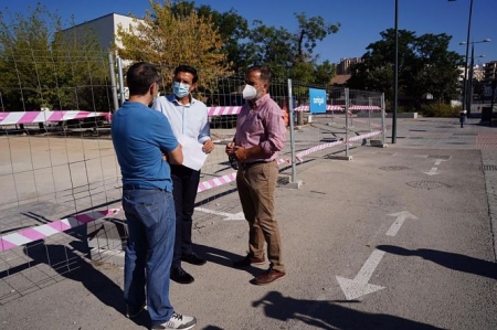 Visita a las obras de los Paseíllos Universitarios (PSOE) 