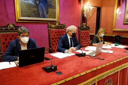 Rueda de prensa de la COmisión de HAcienda (JAVIER ALGARRA / AYUNTAMIENTO) Rueda de prensa de la COmisión de HAcienda (JAVIER ALGARRA / AYUNTAMIENTO)