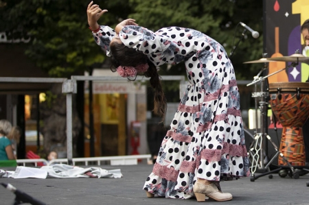 Momento de la actuación de Estrella de Manuela (MILNOFF) 