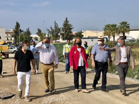 Imagen de la visita a las obras (AYTO. MOTRIL)