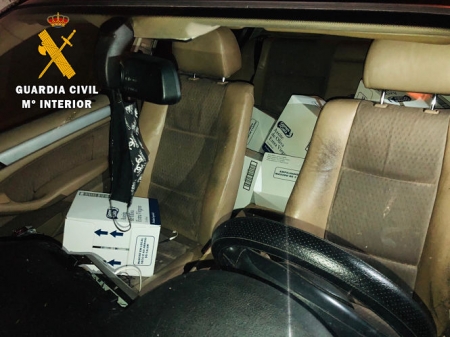 Vehículo donde fue encontrado el aceite (GUARDIA CIVIL)