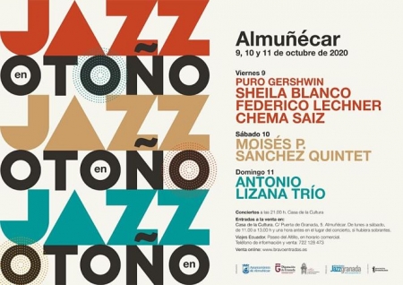 Cartel del festival Jazz en Otoño (AYTO. ALMUÑÉCAR)
