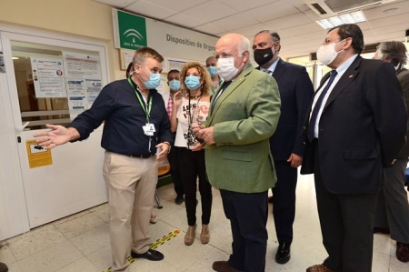 Imagen de la visita de Jesús Aguirre al Centro de Salud del Zaidín (JUNTA) Imagen de la visita de Jesús Aguirre al Centro de Salud del Zaidín (JUNTA)