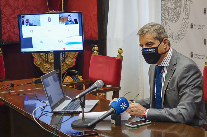 El Concejal de Seguridad en el Ayuntamiento de Granada, César Díaz (JAVIER ALGARRA / AYUNTAMIENTO)