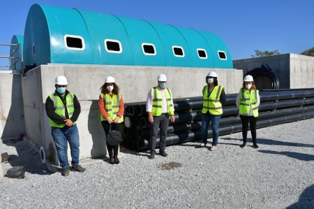 Imagen de la visita a la EDAR de Zújar (JUNTA)