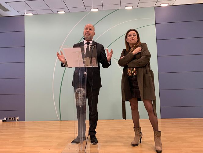 El Consejero de Educación, Javier Imbroda en rueda de prensa (JUNTA)