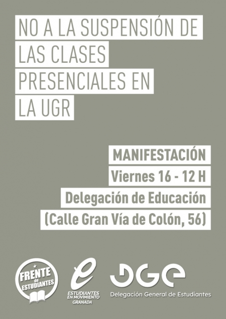 Cartel de la manifestación estudiantil 