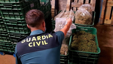 Imagen de la marihuana incautada (GUARDIA CIVIL)