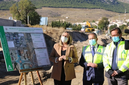 Imagen de la visita de Marifran Carazo a Puebla de Don Fadrique (JUNTA)