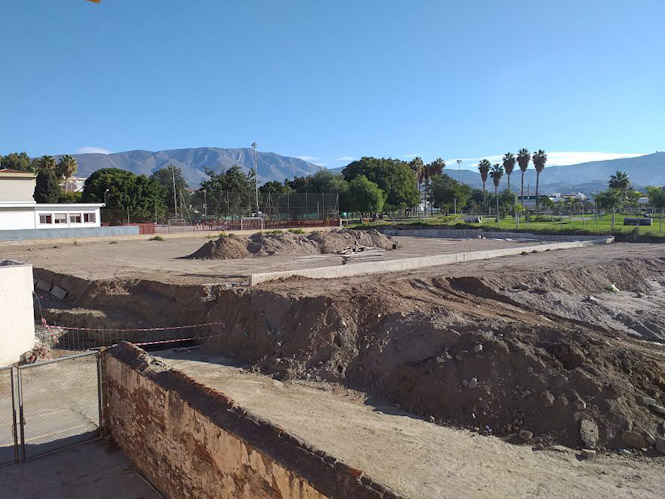 Obras del nuevo patio del Colegio (AYTO. MOTRIL)