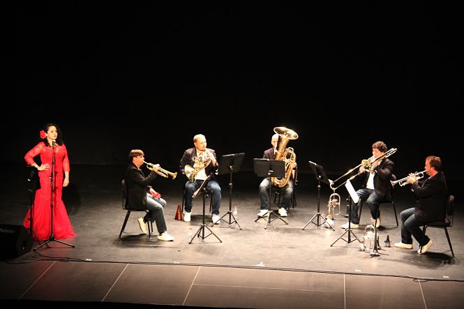 Imagen del concierto de `Granada Brass` (AYTO. ALMUÑÉCAR)