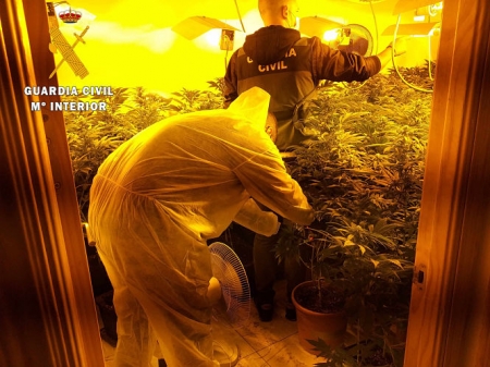 Centro de producción de marihuana en Chauchina (GUARDIA CIVUL)