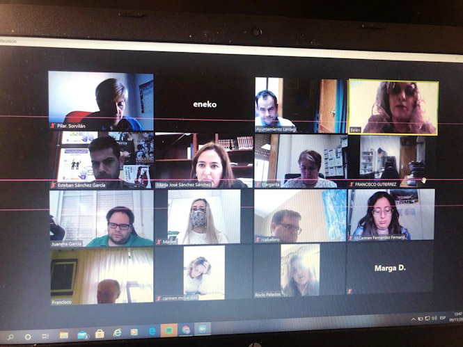 Imagen de la reunión telemática (MDAD. COSTA TROPICAL) 