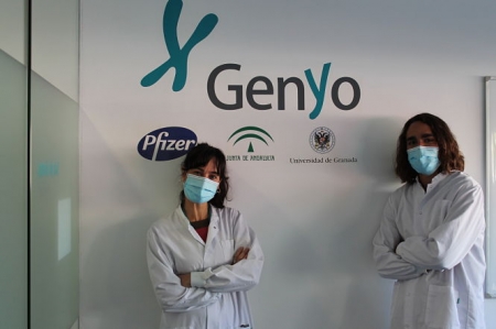 Los investigadores de la UGR y GENYO Sara Rodríguez y Pablo Tristán (UGR) Los investigadores de la UGR y GENYO Sara Rodríguez y Pablo Tristán (UGR)