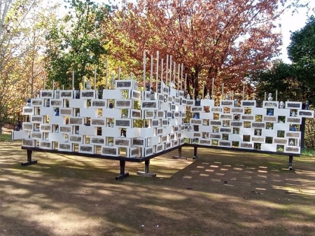 Obra derivada de unos talleres con menores en riesgo de exclusión, en el Carmen de los Mártires (ARCHIVO MANUEL DE FALLA) 