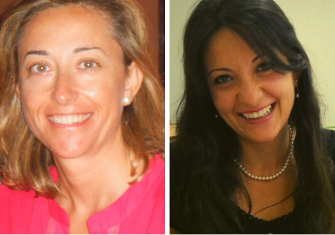 Las investigadoras de la UGR Silvia Montero Martínez y Amal Haddad Haddad, autoras de este trabajo (UGR)