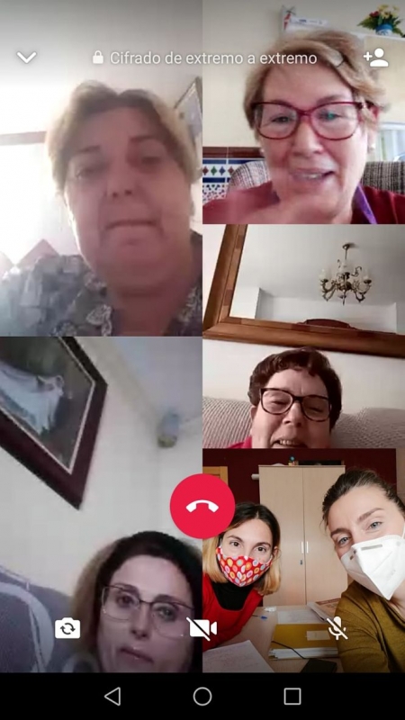 Imagen de la reunión telemática (AYTO. HUÉTOR TAJAR)