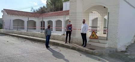 Imagen de la visita a las obras (AYTO. GUACHOS)