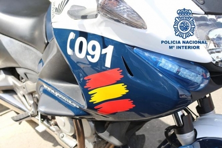 Motocicleta de la Policia Nacional (POLICIA ANCIONAL)