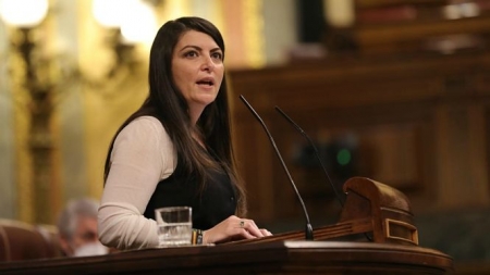 La diputada por Granada y portavoz adjunta del grupo de Vox en el Congreso, Macarena Olona (VOX) 