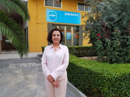 La portavoz del PP en Baza, María Luisa Velázquez de Castro (PP)