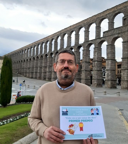 El ganador del primer premio, David San Juan (HUSC) El ganador del primer premio, David San Juan (HUSC)