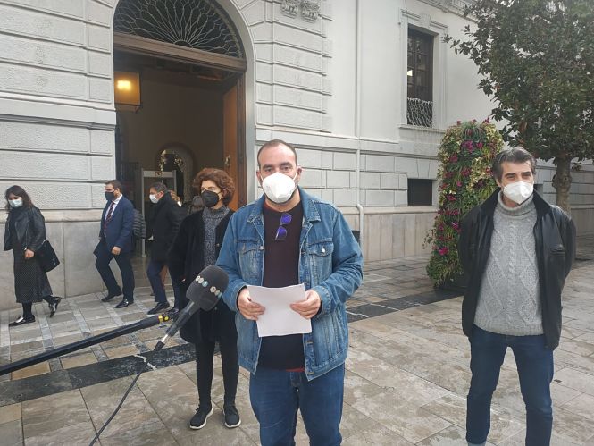 El Concejal de Podemos-IU en el AYuntamiento de Granada, Francisco Puentedura (PODEMOS-IU)