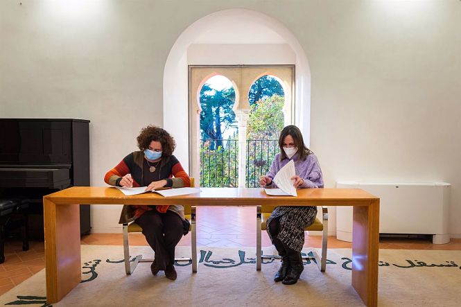 Firma de convenio (PATRONATO DE LA ALHAMBRA) 