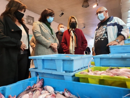 Imagen de la visita a la lonja pesquera (AYTO. MOTRIL)
