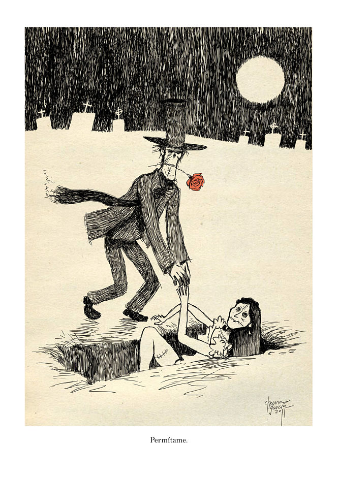 Una de las ilustraciones del libro (BORRÓN Y CUENTA NUEVA)