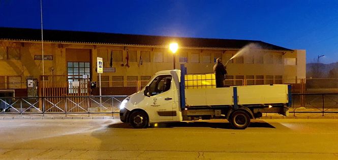 Labores de desinfección en Cúllar Vega (AYTO. CULLAR VEGA)