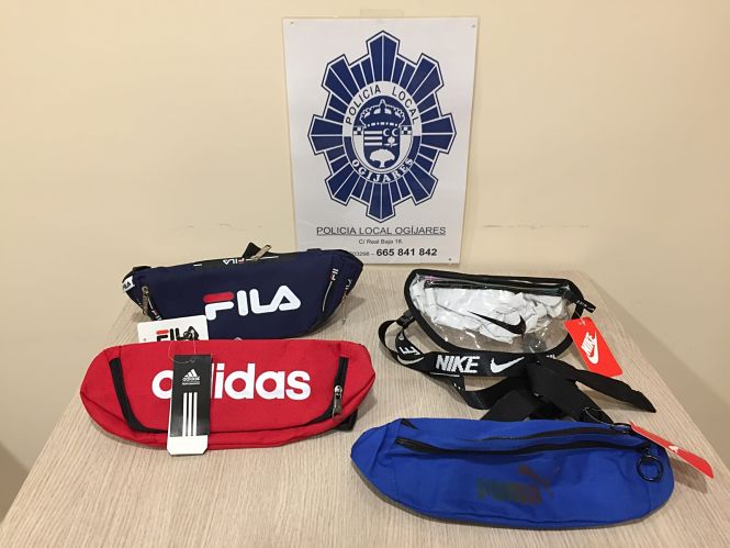 Algunos de los artículos incautados (POLICÍA LOCAL OGIJARES)
