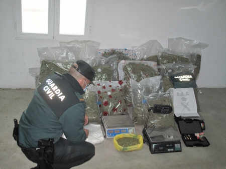 Imagen de marihuana incautada (GUARDIA CIVIL)