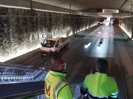 Revisión técnica del metro de Granada tras varios terremotos de un enjambre sísmico (JUNTA) 