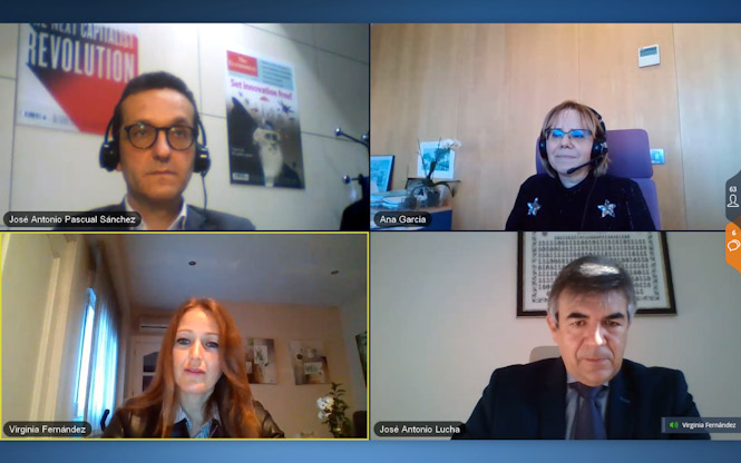 Imagen de la reunión telemática (JUNTA)