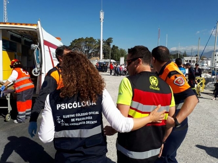 Una psicóloga del Copao durante una catástrofe (COPAO)