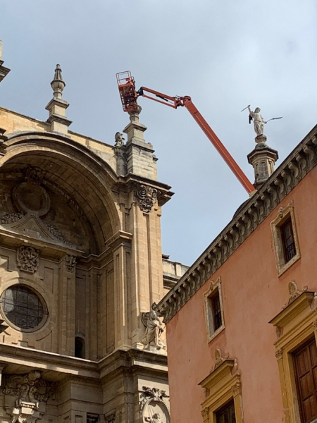 Imagen de los trabajos en la Catedral (JOSÉ VELASCO)