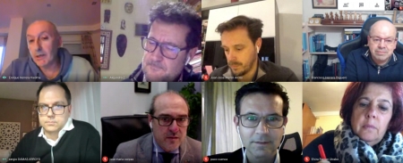 Imagen de la reunión telemática con la Universidad (PSOE) Imagen de la reunión telemática con la Universidad (PSOE)