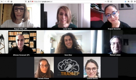 Los autores de esta investigación, en una reunión virtual de trabajo (UGR) Los autores de esta investigación, en una reunión virtual de trabajo (UGR)