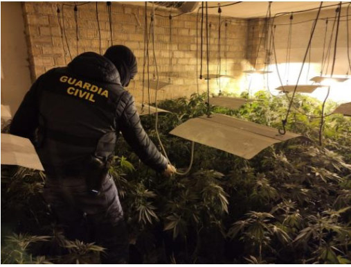 Imagen de uno de los centros desarticulados (GUARDIA CIVIL) 