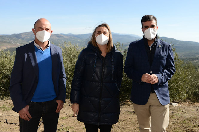 Marifran Carazo ha visitado el inicio de las obras (JUNTA)