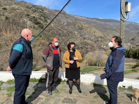 Imagen de la visita a la Alpujarra (PSOE) 