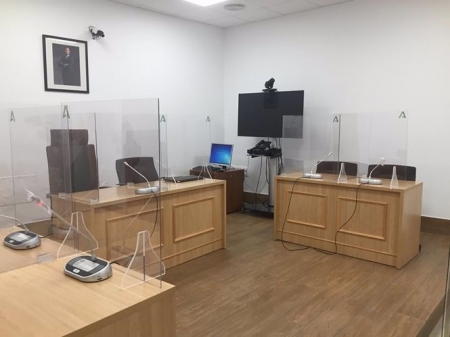 Sala de vistas de un juzgado en una imagen de archivo (JUNTA DE ANDALUCÍA) 